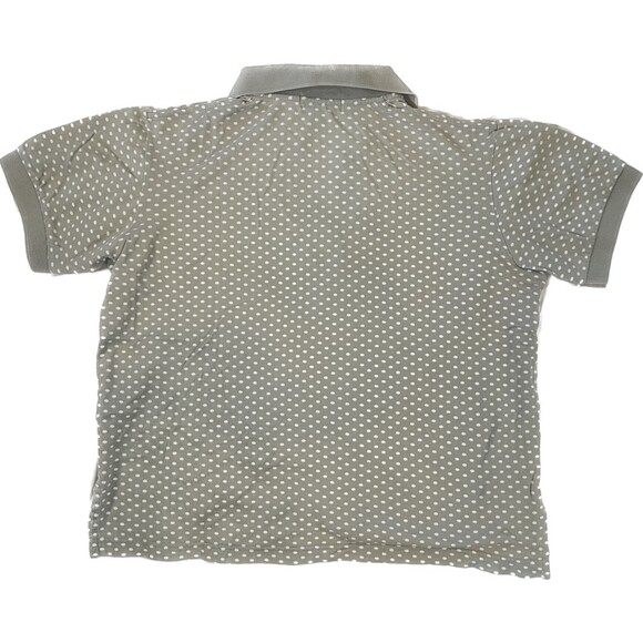 IZOD | Women's Vintage 90s Sage Polka Dot w/ Embroidery Golf Polo | Medium - Picture 2 of 6